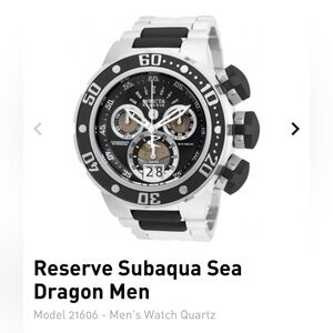 INVICTA RESERVE SUB AQUA SEADRAGON MEN'S WATCH